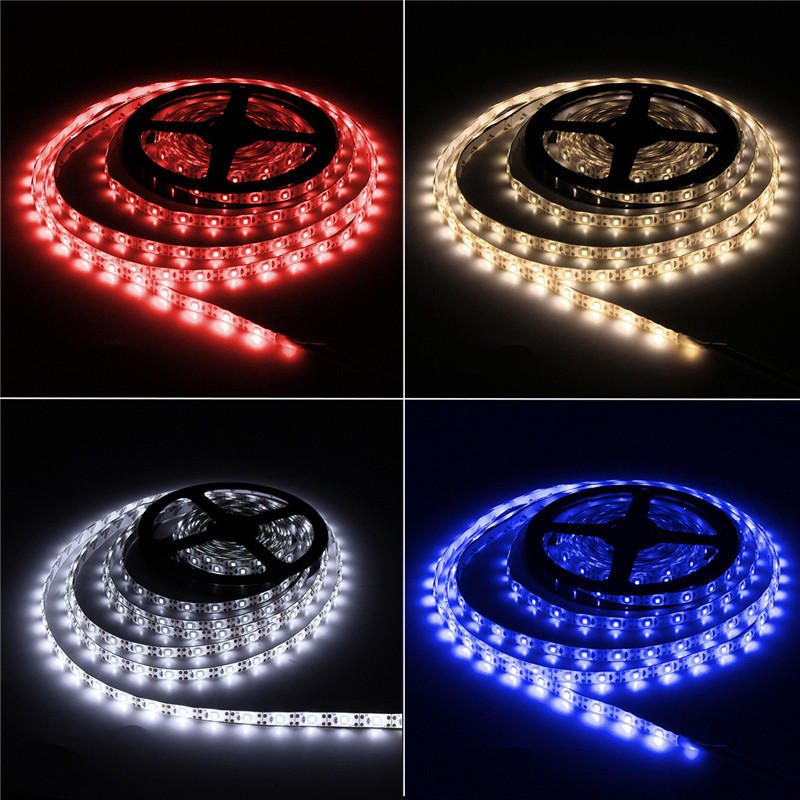 Dc5v 5m Usb 2835 Smd Čisto Biela Teplá Červená Modrá Vodotesný Led Pásik Tv Podsvietenie