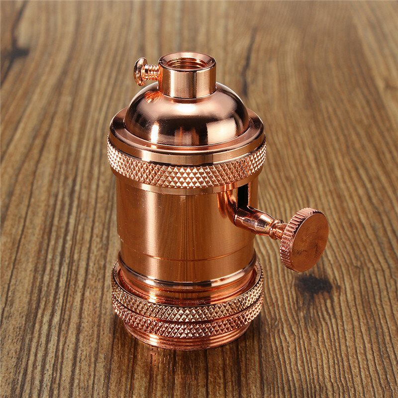 E26/e27 Retro Vintage Edison Držiak Na Priemyselné Žiarovky Zásuvka So Spínačom