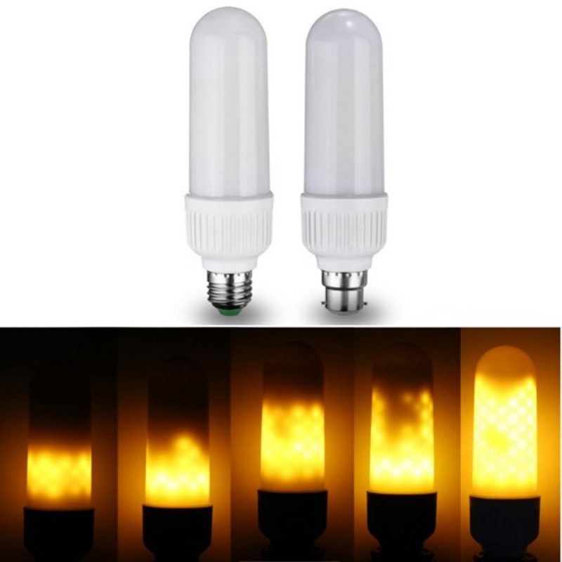 E27 B22 6w Smd2835 Tri Režimy 1300k-1800k 99led Žiarovka So Žltým Plameňom Ac85-265v