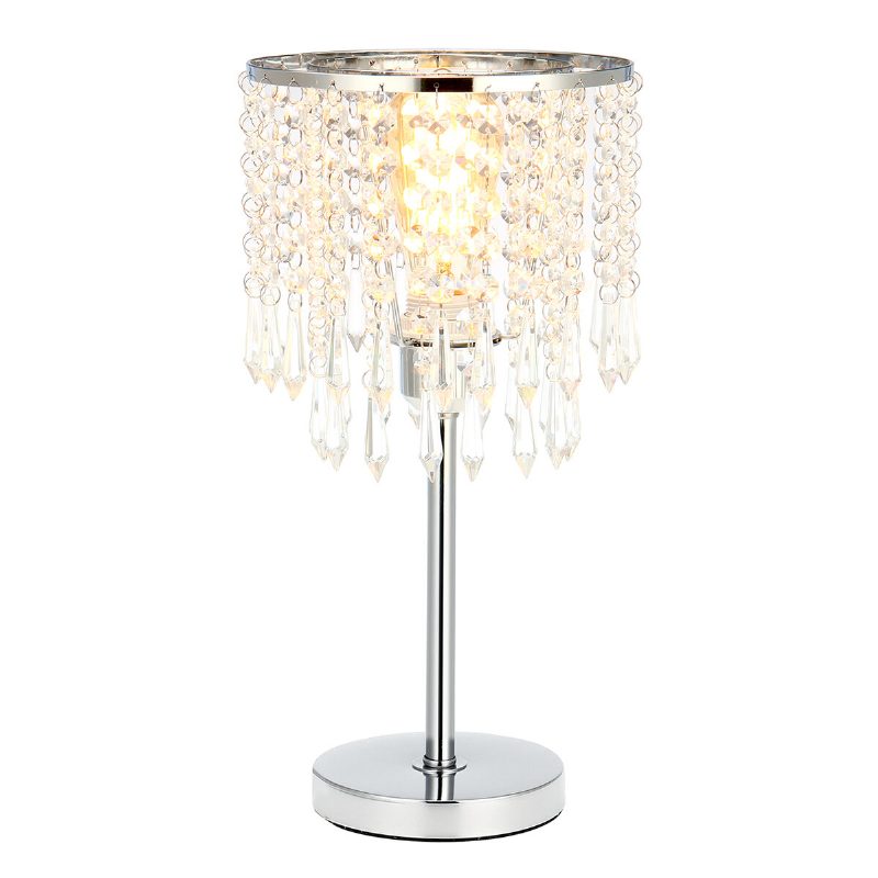 Krištáľové Stolové Závesné Lampy Spálňová Moderná Svadobná Dekorácia Stmievateľná Stolová Lampa Pre Nočné Osvetlenie Obývacej Izby