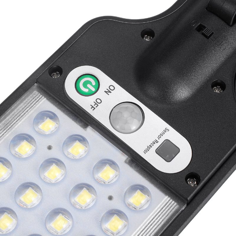 Led Solárne Nástenné Svietidlo S 3 Režimami Ovládania Svetla So Senzorom Pohybu Ip65 Vodotesné Záhradné Parkovacie Do Záhrady
