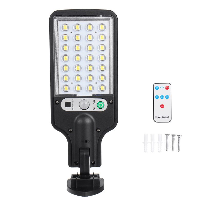 Led Solárne Nástenné Svietidlo S 3 Režimami Ovládania Svetla So Senzorom Pohybu Ip65 Vodotesné Záhradné Parkovacie Do Záhrady