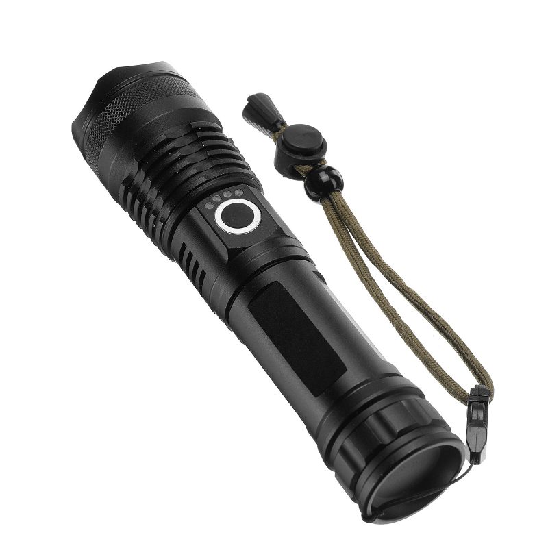 Liumy P50 Led Súprava Zoomovateľnej Baterky S 26650 Batériou Usb Kábel Napájací Displej Usb Nabíjateľná Led Baterka S Baterkou