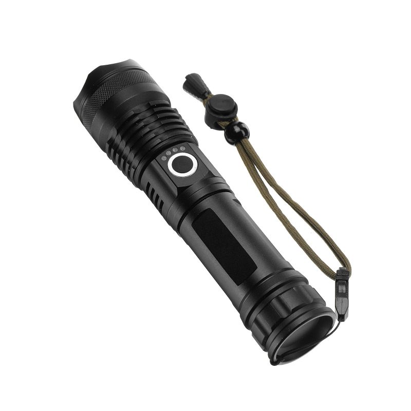 Liumy P50 Led Súprava Zoomovateľnej Baterky S 26650 Batériou Usb Kábel Napájací Displej Usb Nabíjateľná Led Baterka S Baterkou