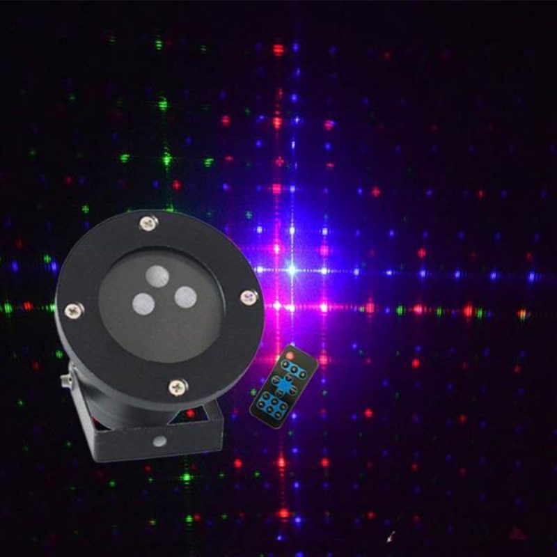 Mini Vianočný Vonkajší Rgb Dynamický Projektor Pódiové Osvetlenie Na Trávnik Záhradná Výzdoba