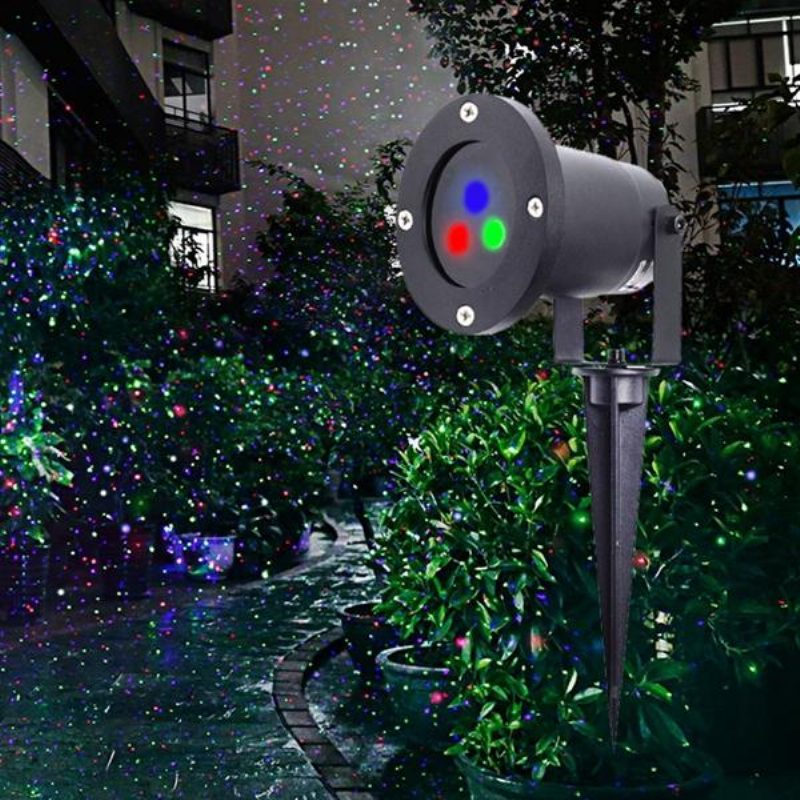 Mini Vianočný Vonkajší Rgb Dynamický Projektor Pódiové Osvetlenie Na Trávnik Záhradná Výzdoba