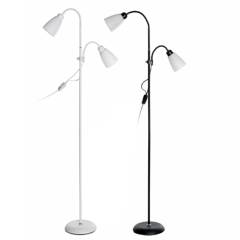 Moderná Stojaca Lampa Na Čítanie S Dvoma Hlavami Svetlo Nastaviteľné Tienidlo Home Ac220v