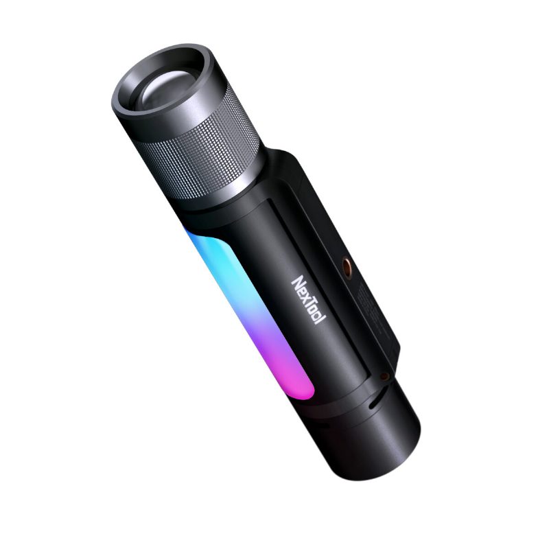 Nextool 12 V 1 900lm 245m Hudobná Pulzná Lampa Teleskopické Ohnisko Led Baterka S Dlhým Dosahom So Systémom Power Banky 18650 A Mini Reproduktorom A 360° Bočným Svetlom