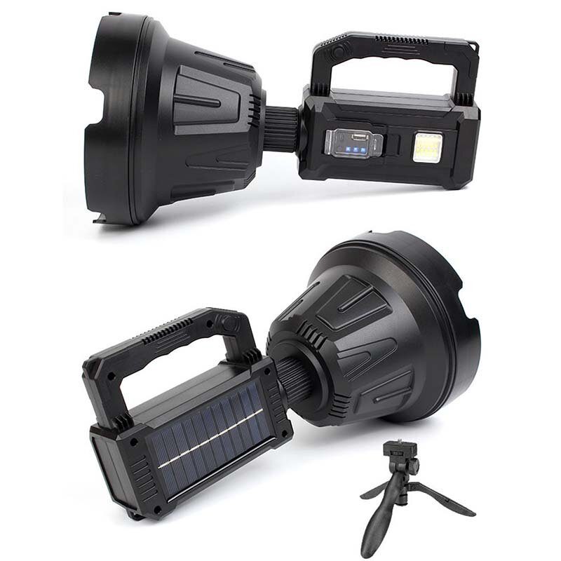 P50/p70/p90 Led Baterka 5500-7000k Super Jasný 6 Režimov Typ-c Sloar Dobíjacie Vodotesné Solárne Prenosné Svetlo S Dlhým Dosahom Na Kemping