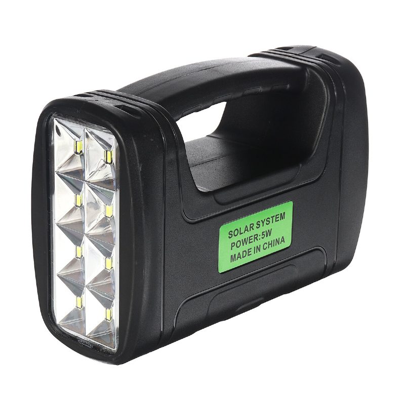 Prenosná Domáca Súprava So Solárnym Panelovým Generátorom S 3ks 3w Led Žiarovkou Usb Nabíjačkou Kempingovou Lampou