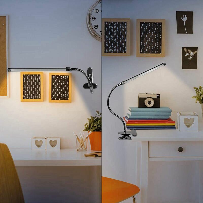 Pripínacia Led Lampa Usb Stolík Nočný Na Čítanie Kníh Led Stmievateľné Svetlo