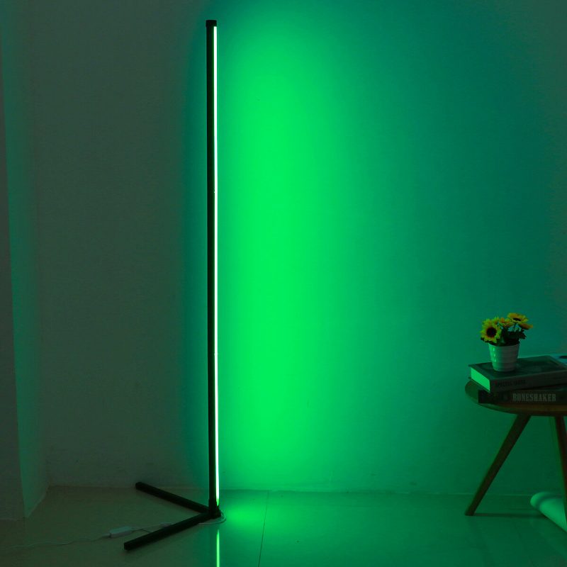 Rohová Podlahová Lampa Rgb Farba Meniaca Stmievateľná Led Bluetooth Ambientné Svetlo