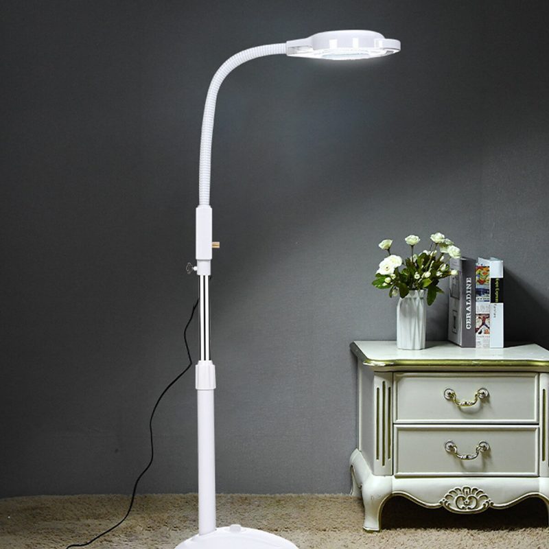 Stojanová Lampa S Lupou 8x Dioptrie 120 Led Lupa Sklenená Šošovka So Studeným Svetlom Tvárové Svetlo Pre Kozmetický Salón Na Tetovanie Nechtov