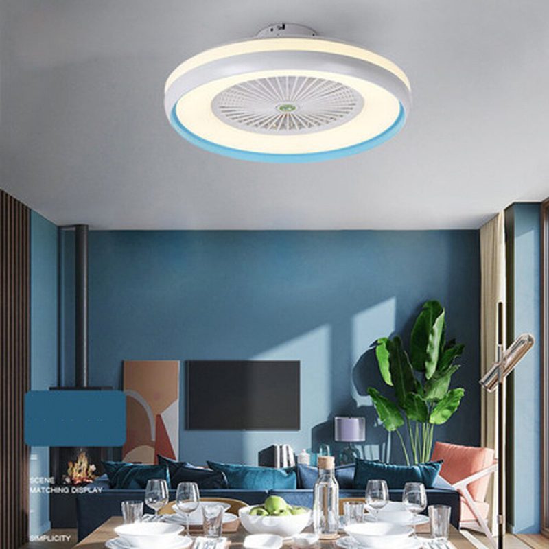 Stropný Ventilátor S Osvetlením Led Svetlo Plynulé Stmievanie Nastaviteľná Rýchlosť Vetra Diaľkové Ovládanie Bez Batérie Moderné Led Stropné Pre Spálňu Obývacia Izba Jedáleň