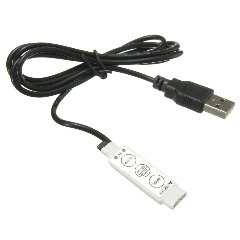 Usb Dc5v Smd5050 Rgb Led Biela Páska Na Tv Pásik S Diaľkovým Ovládačom Nevodotesný