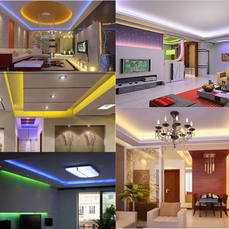 Usb Dc5v Smd5050 Rgb Led Biela Páska Na Tv Pásik S Diaľkovým Ovládačom Nevodotesný