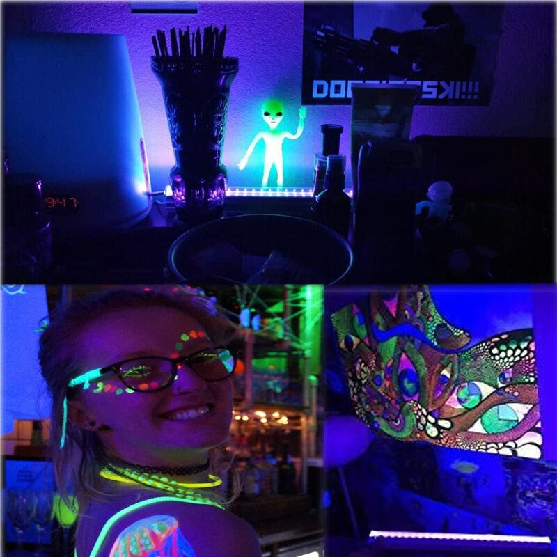 Usb Uv-c Led Čierna Lampa Halloween Blacklight Ultrafialová Vytvrdzovacia Škvrna