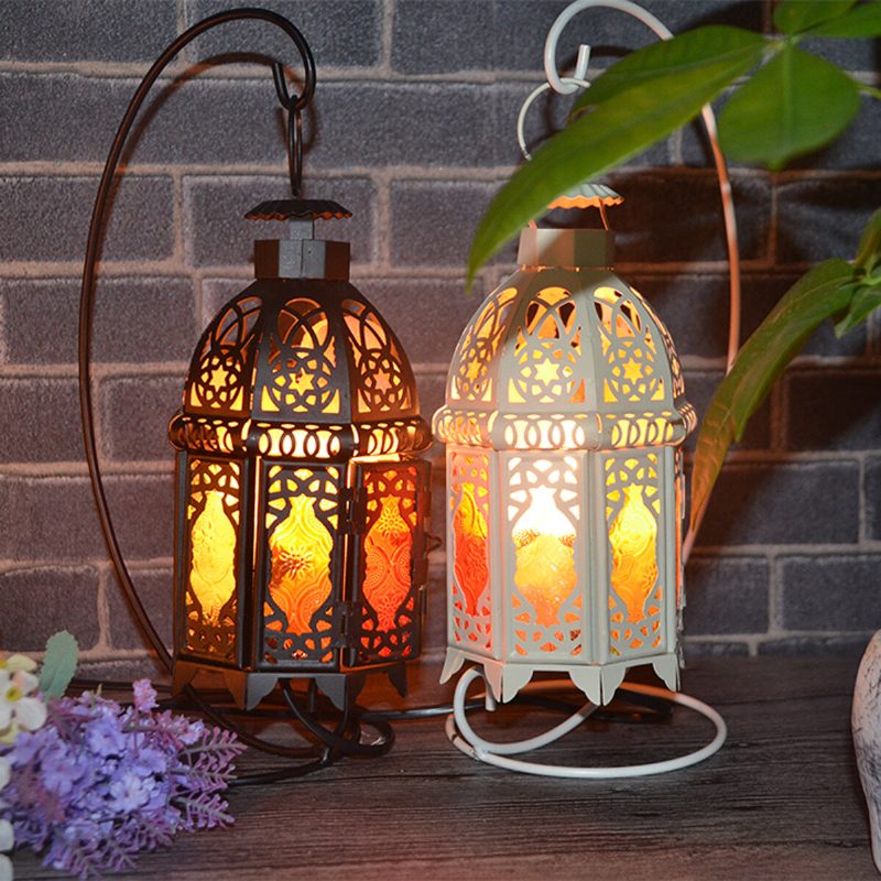 Vintage Iron Frame Natural Crystal Salt Rock Lampa Čistička Vzduchu Stolové Nočné Svetlo