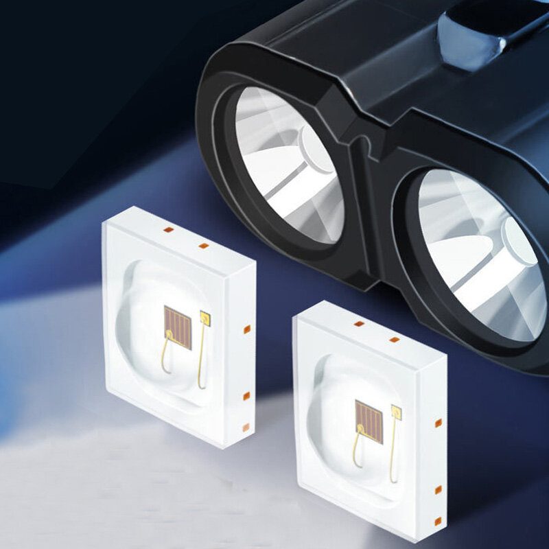Warsun X608 Double P8 Led 1600lm Silná Baterka So 16 Guľôčkami Cob Sidelight Telefón Mobilná Power Banka Usb Dobíjacie Kempingové Mantainové Svetlo