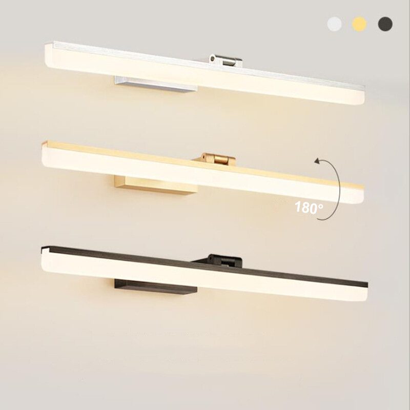 Zerouno Led Toaletné Svetlo Kúpeľňa Spálňa Vodotesné Zrkadlové Svetlá 100-240 V Hliník 9 W 12 W Zrkadlá Predné Svietidlá
