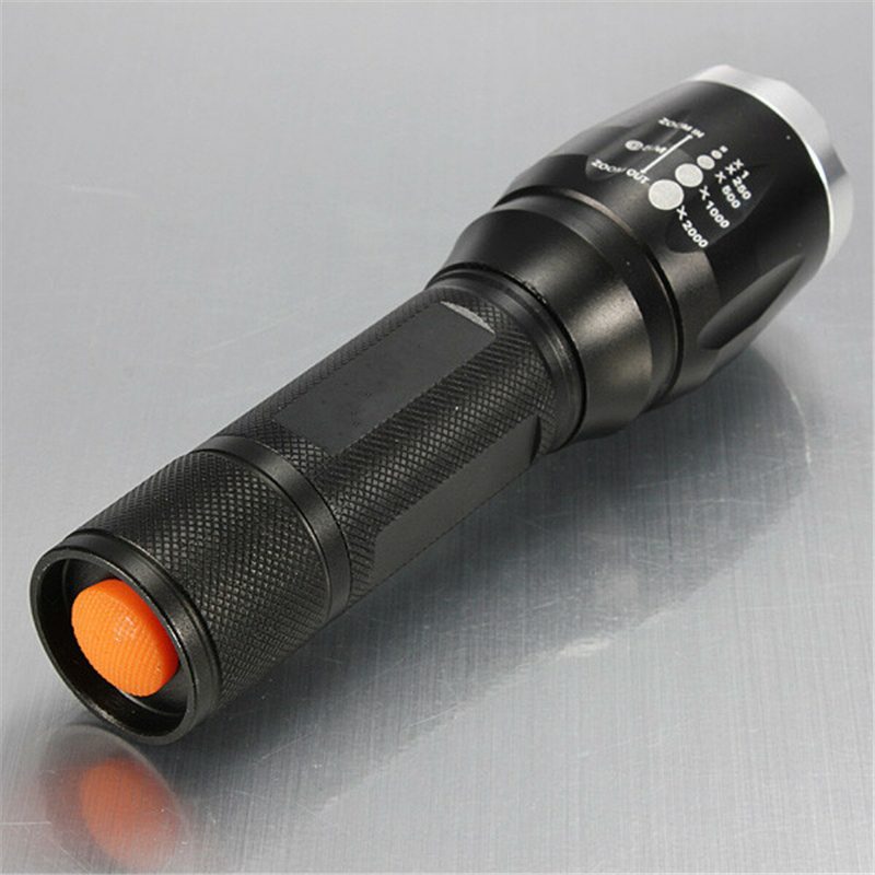 Zoomovateľná Led Baterka So Svetelnou Baterkou 1000 Lúmenov Elfeland T6
