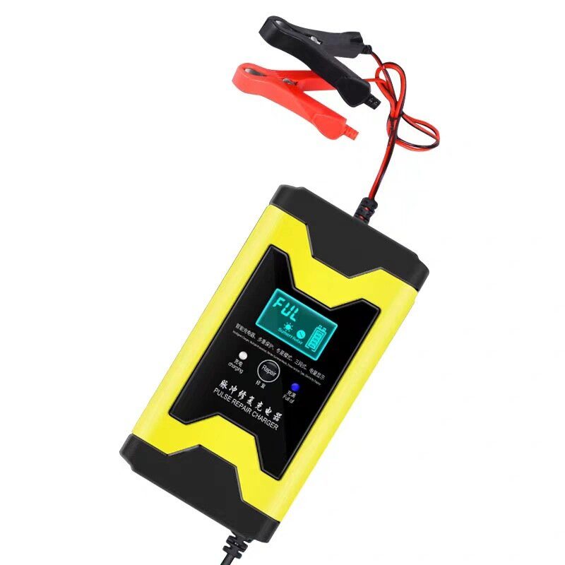 12v 6a Pulzná Opravná Nabíjačka S Lcd Displejom Pre Motocyklové Auto