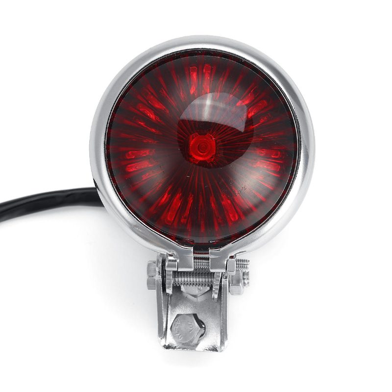 12v Motocyklový Dymový Doraz Zadnej Brzdy Červené Zadné Svetlo Pre Harley Chopper Cafe Racer