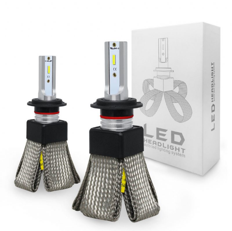 2ks 12v 24v T8 Led Žiarovka H4/hb2/9003/9005/hb3/h10 Biele Predné Svetlomety 60w 6000lm Cob Čelovka Auto Hmlovka