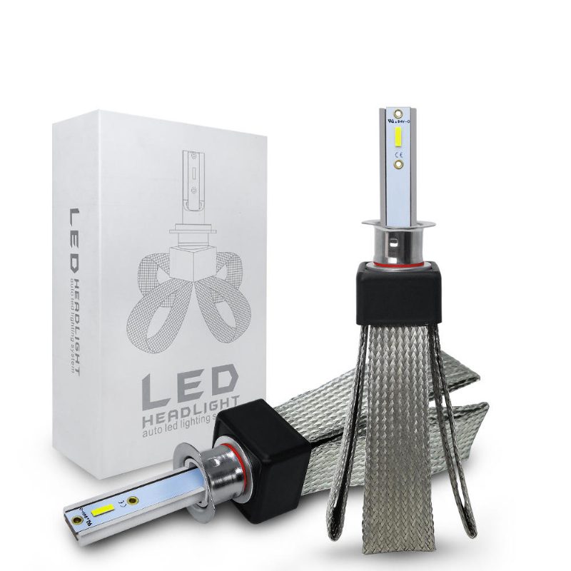 2ks 12v 24v T8 Led Žiarovka H4/hb2/9003/9005/hb3/h10 Biele Predné Svetlomety 60w 6000lm Cob Čelovka Auto Hmlovka