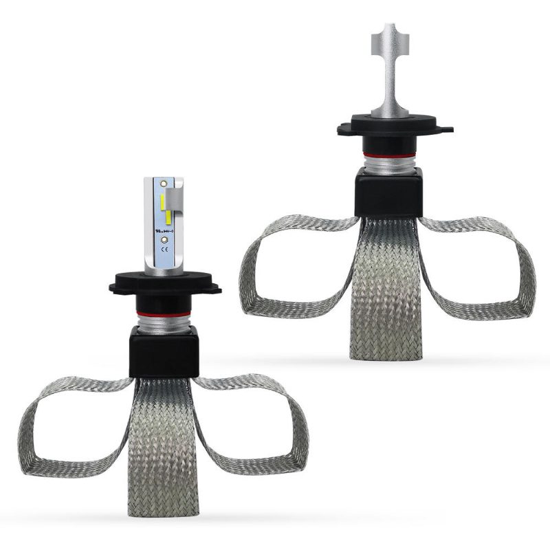 2ks 12v 24v T8 Led Žiarovka H4/hb2/9003/9005/hb3/h10 Biele Predné Svetlomety 60w 6000lm Cob Čelovka Auto Hmlovka