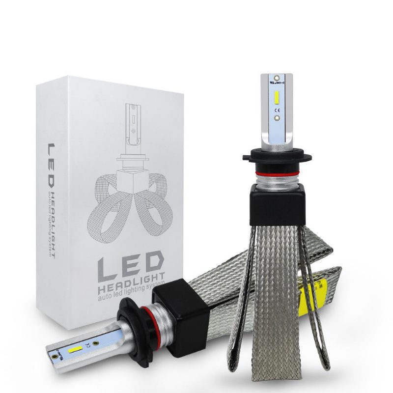 2ks 12v 24v T8 Led Žiarovka H4/hb2/9003/9005/hb3/h10 Biele Predné Svetlomety 60w 6000lm Cob Čelovka Auto Hmlovka