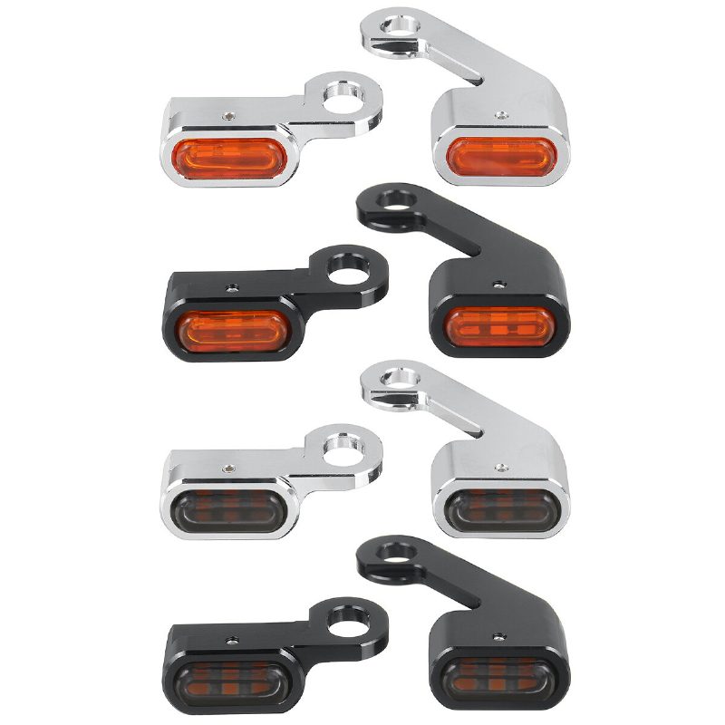 2ks 12v Motocykel Jantárová Led Mini Smerovka Svietidlo Pre Harley