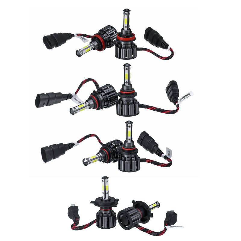 2ks 40w 8000lm 6000k H4/h7/9005/9006/h11 Led Svetlomety Žiarovky Diaľkové A Stretávacie Svetlá Jasné 4-stranné 9-36v Ip68