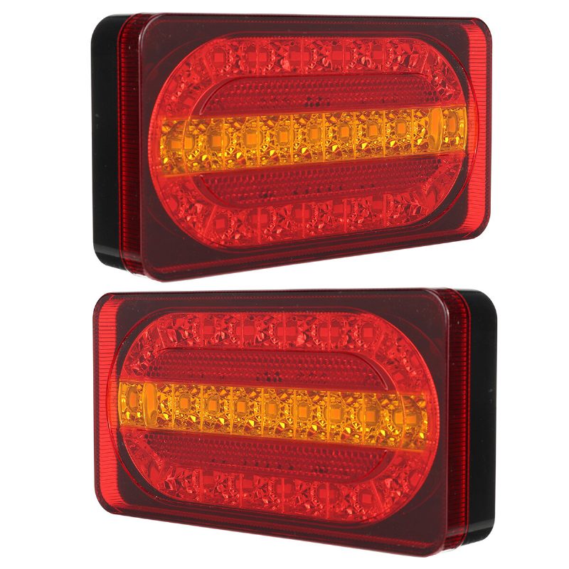 2pcs 12v 24led Zadné Koncové Svetlo Ukazovateľ Smeru Chodu Brzdové Pre Dodávkový Príves