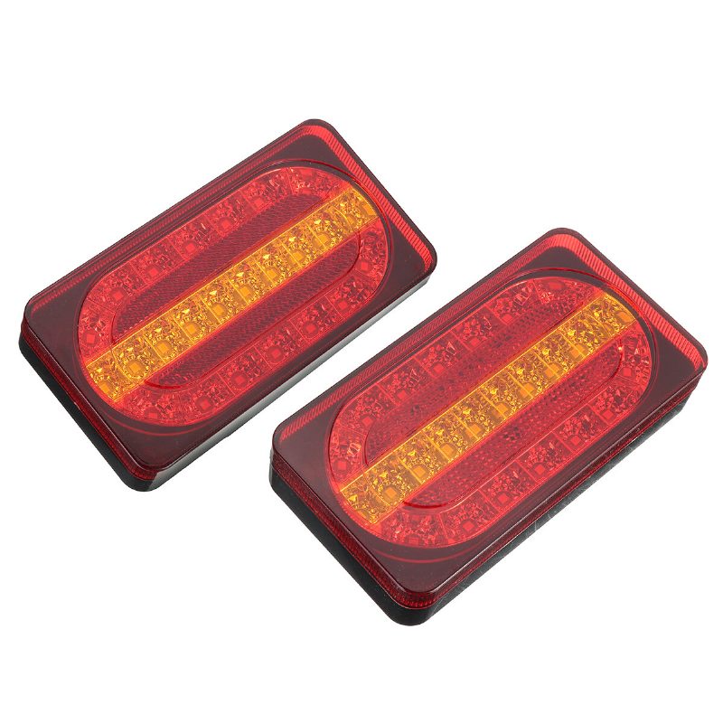 2pcs 12v 24led Zadné Koncové Svetlo Ukazovateľ Smeru Chodu Brzdové Pre Dodávkový Príves