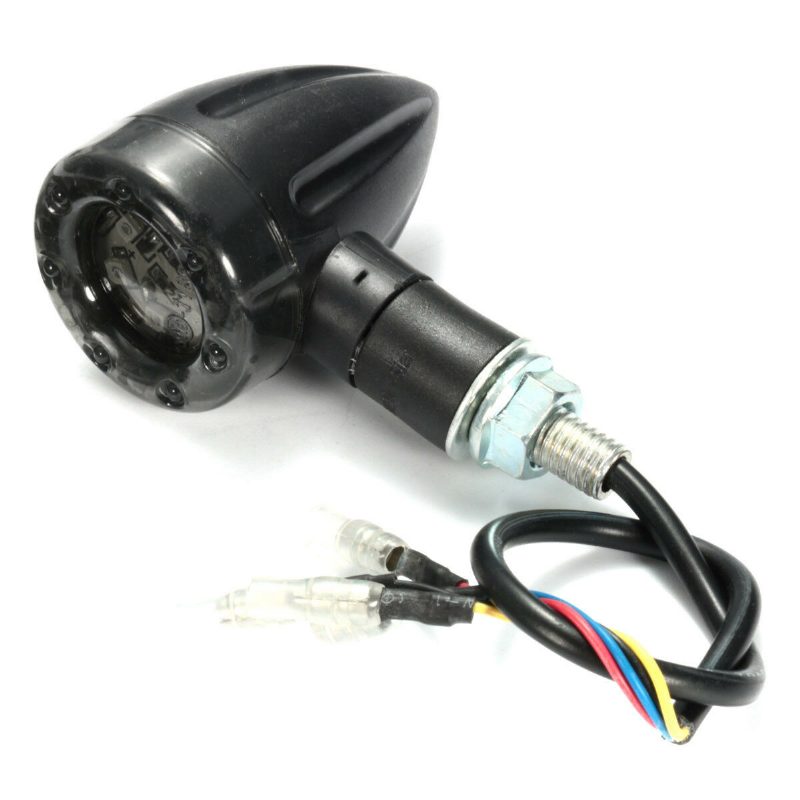 4x Univerzálne Led Svetlo Jantárové + Červené Pre Motocykle Zadné Smerové Brzdové Svetlá Bežiace