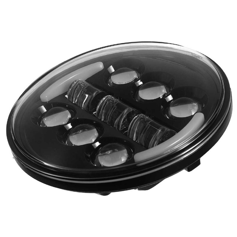 5.75" Motocyklový Led Svetlomet Projektor Hi-lo Beam Drl Smerovku Halo Ring