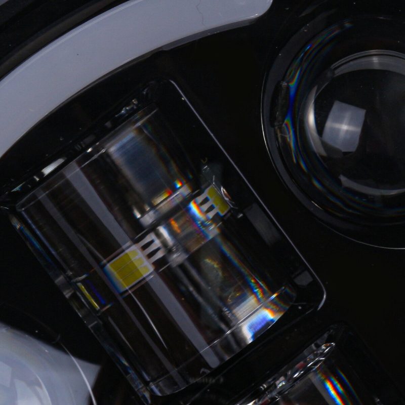 5.75" Motocyklový Led Svetlomet Projektor Hi-lo Beam Drl Smerovku Halo Ring