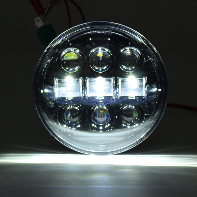 5.75-palcový 45w 12v Motocykel Led Svetlomet Projektor Hi-lo Beam Okrúhle Svetlo