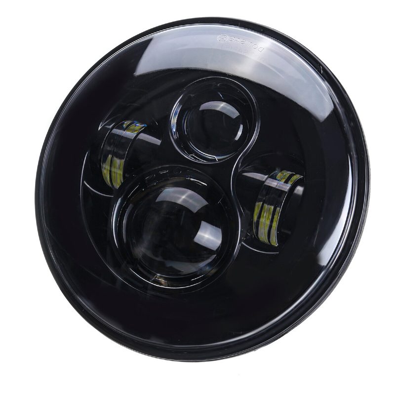 7-palcový 300w Motocyklový Led Svetlomet Hi-lo Beam Okrúhle Svetlo Pre Honda Pre Jeep