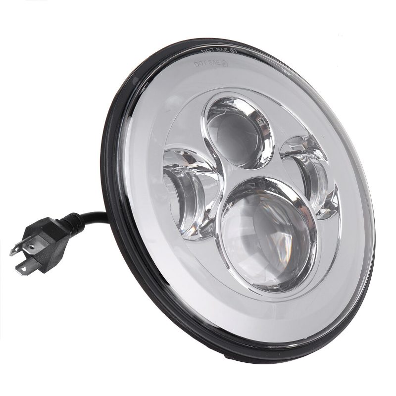 7-palcový Led Projektorový Svetlomet So 4.5-palcovými Prídavnými Stretávacími Svetlami Pre Harley Touring Chrome