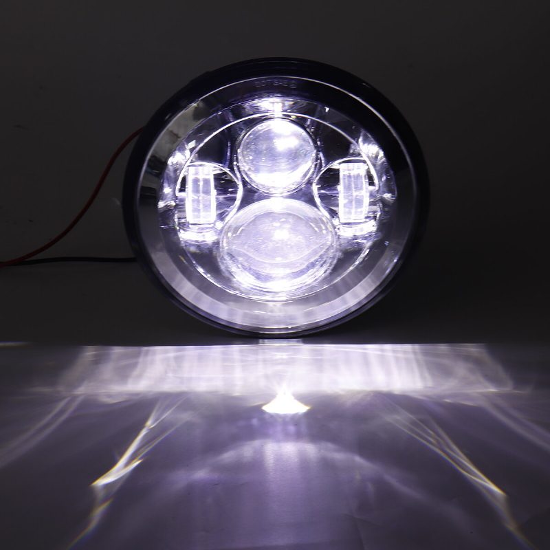 7-palcový Led Projektorový Svetlomet So 4.5-palcovými Prídavnými Stretávacími Svetlami Pre Harley Touring Chrome