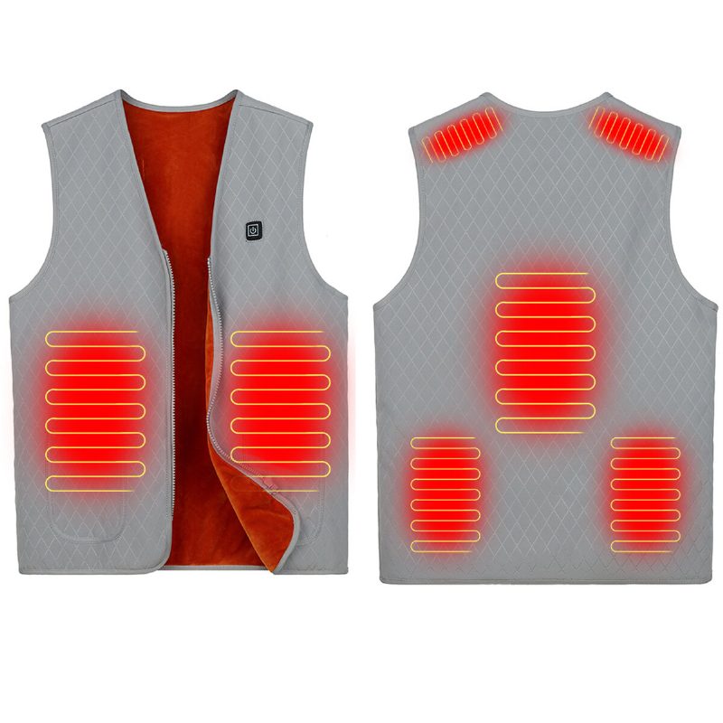 7 Vyhrievaná Bunda Elektrická Vesty Usb Therm Up Pad Body Winter