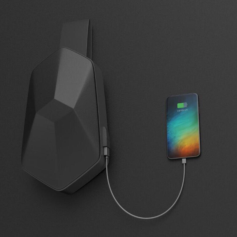 Beaborn Batohy Na Hruď Polyhedron Pu Batoh Usb Taška Vodotesná Muži Ženy Cestovanie Camping Voľný Čas Šport Tašky Na Od Xiaomi Youpin