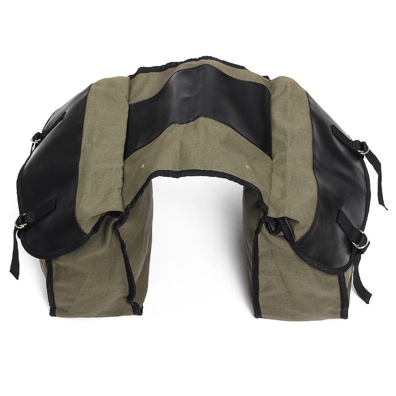 Brašne Na Motorku Plátený Bočný Batoh Na Bicykel Viacúčelová Taška Na Batožinu Army Green