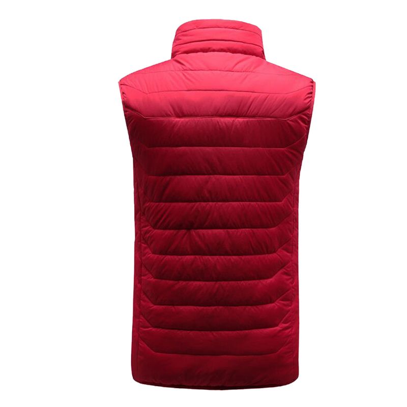 Červená Unisex Usb Vyhrievacia Vesta Smart Winter Body Warmer Outdoor Racing Jacket Heater Christmas Gift