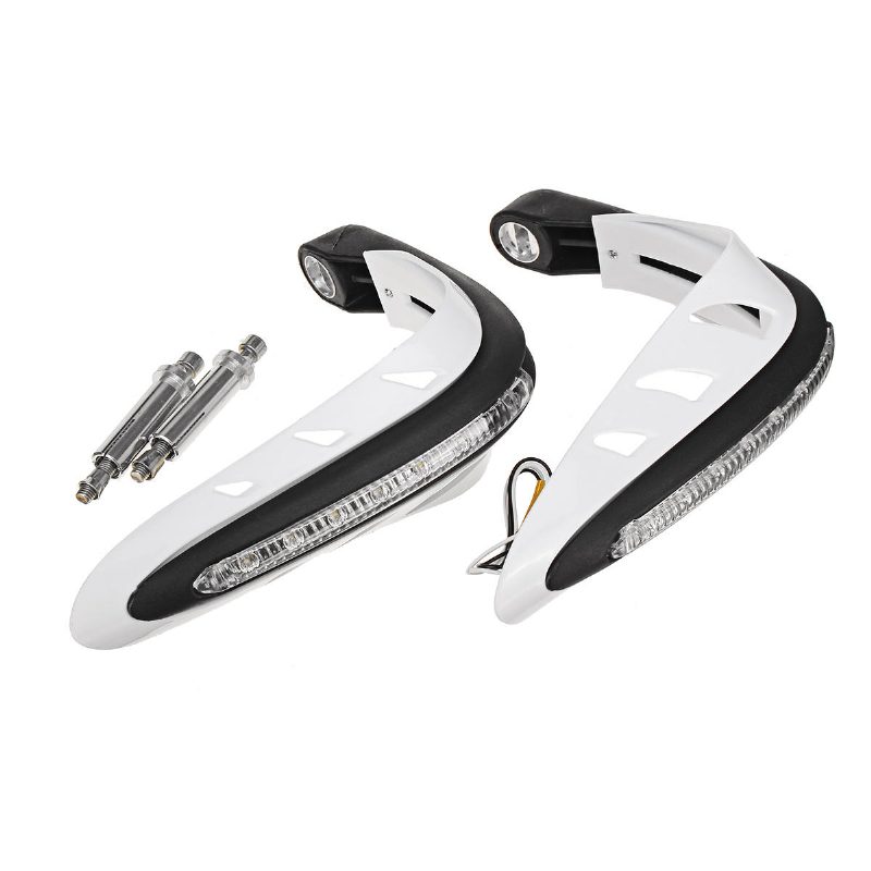 Chránič Na Riadidlá S Bielym Drl Led Light Dirt Bike Atv Motokrosovým Chráničom Rúk