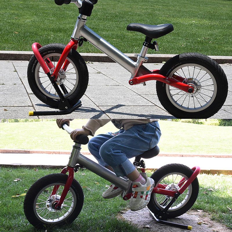 Detský Nastaviteľný Stojan Na Bicykle Prídavný Kovový Rám Do Auta Na Vyváženie Detských Bicyklov