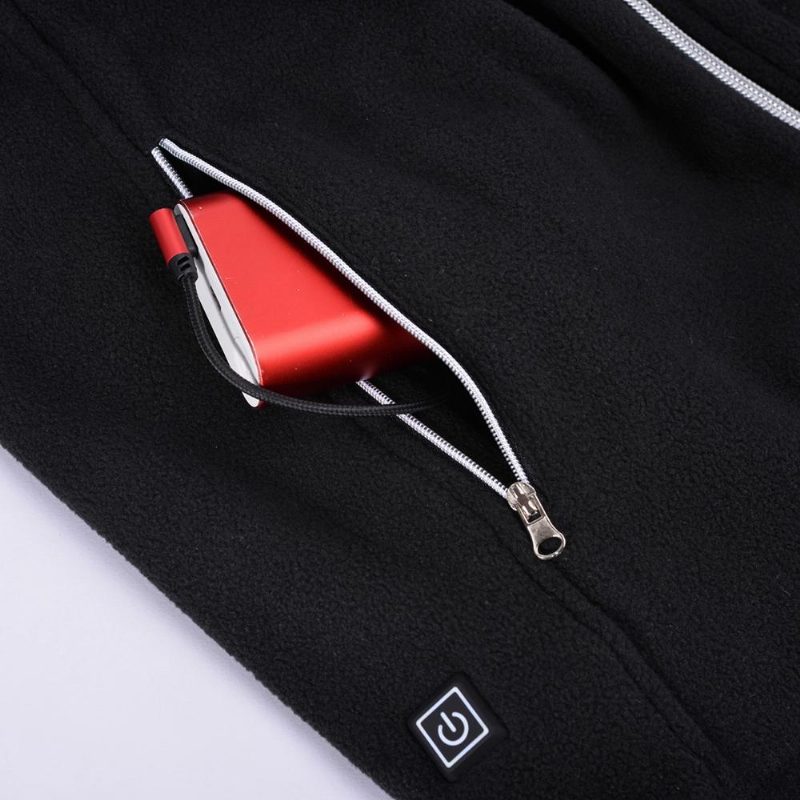 Elektrická Usb Vyhrievaná Fleecová Bunda Teplý Grafén Uhlíkové Vlákno Muži Ženy Nabíjacie Vyhrievanie Kabát Racing