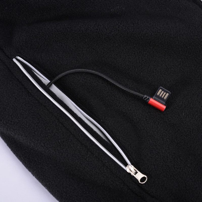 Elektrická Usb Vyhrievaná Fleecová Bunda Teplý Grafén Uhlíkové Vlákno Muži Ženy Nabíjacie Vyhrievanie Kabát Racing